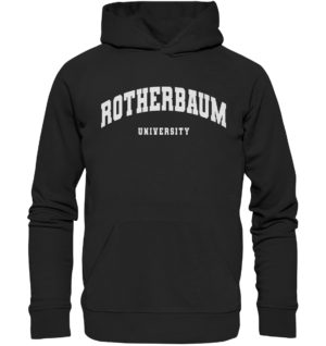 WU HH Rotherbaum White - Organic Hoodie